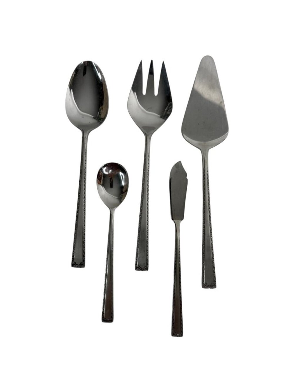 Vintage Watertown Stainless Steel Flatware Serving Pieces Fork Pie Server Spoon